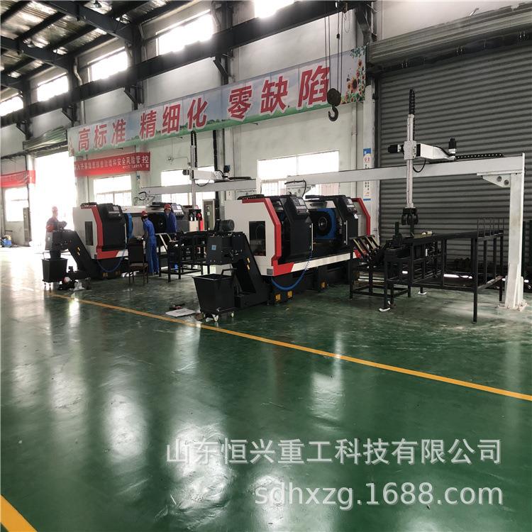 全自动双头数控车床制造厂家钻杆、地质套管内螺纹加工双头车床