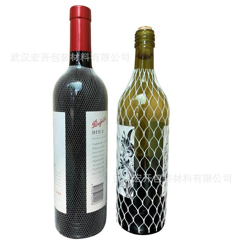专业生产葡萄酒瓶矿泉水瓶饮料瓶玻璃瓶PE保护网套