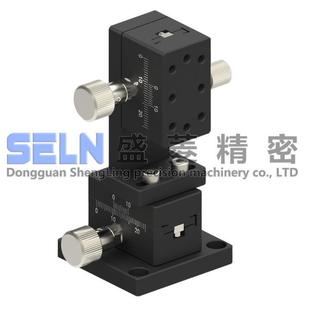 供应XZ轴LWE2542燕尾槽导向型手动位移平台齿轮驱动旋钮调整滑台