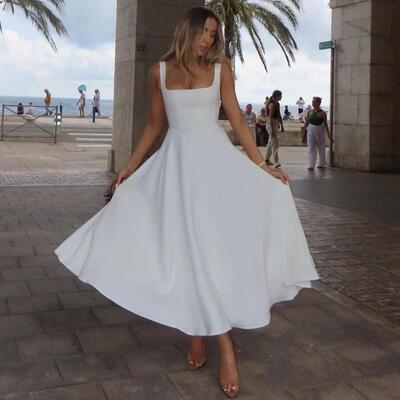 Women Summer Dresses Casual Chic Sleeveless Womenswear