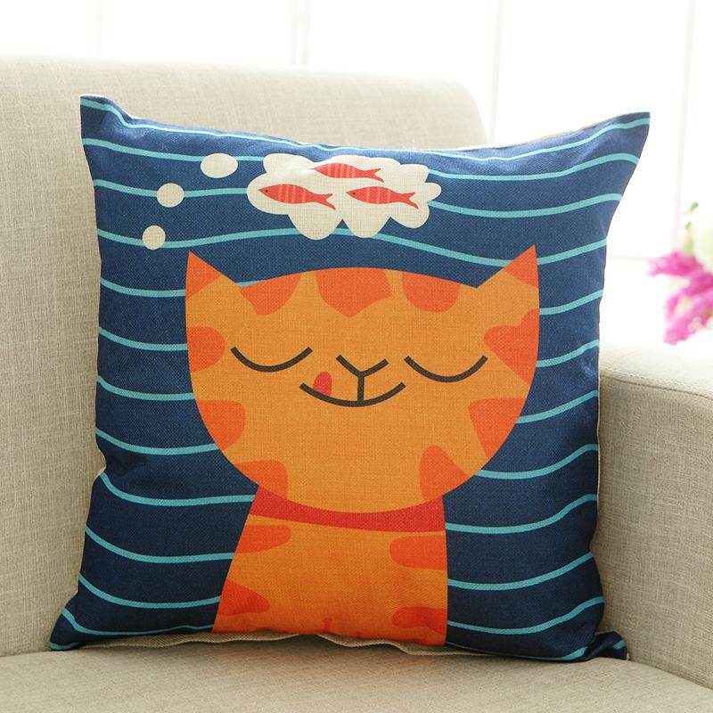 高档季亚麻抱枕枕套 发靠方枕不含四芯汽车棉麻腰靠可沙定做抱枕