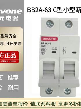BB2A-63C型小型断路器北京北元电器1P空气开关2P3P家用总闸4P微断