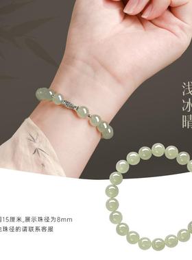 和田玉好运锦鲤手链小众精致手链