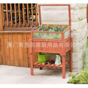 户外花园木制种植箱室外阳台花草蔬菜保温种植花床