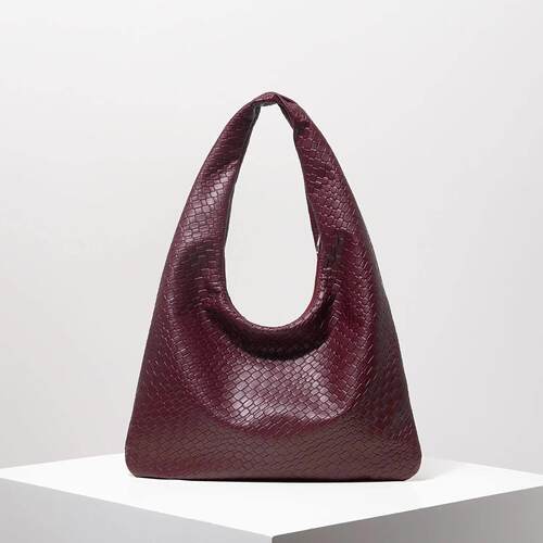 Retro Artificial Woven Leather Shoulder Bag, Women