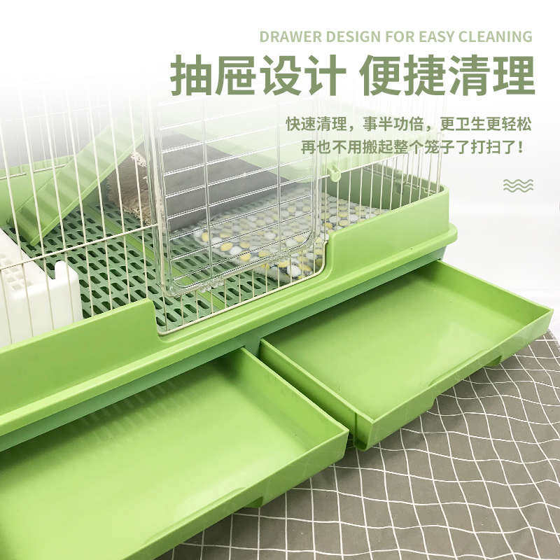 riyoka瑞友家豪华大兔笼防喷尿抽屉兔笼子豚鼠笼大别墅自动清粪,宠物/宠物食品及用品,笼子,淘宝优惠券,粉丝福利购,淘宝优惠卷