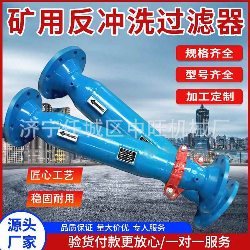 反冲洗过滤器矿用污水处理全自动除污器立式水质反冲洗过滤器