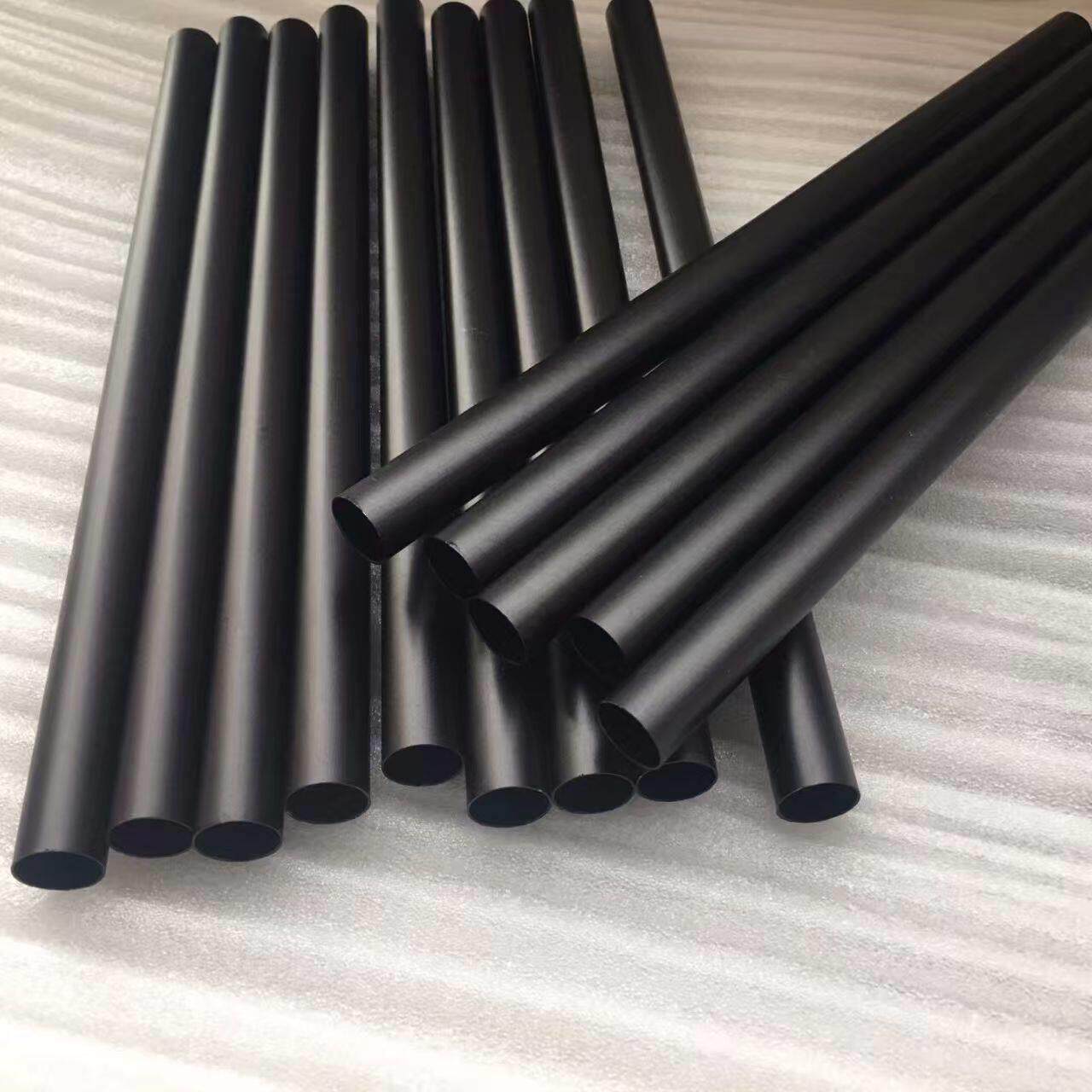 6063黑色铝管阳极氧化可定尺裁割外径9-35毫米壁厚1.0喷砂氧化黑