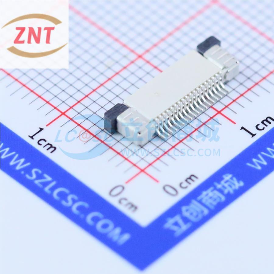 FFC/FPC连接器 AFC07-S18ECC-00 SMD,P=0.5mm,卧贴 抽屉式 18P 上