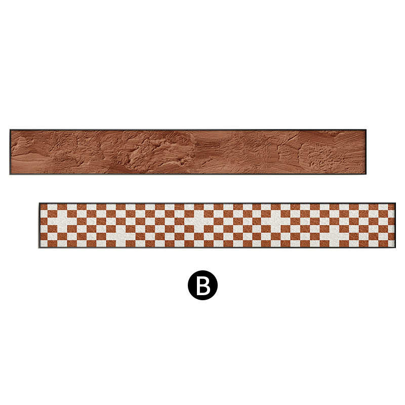 墙长条肌理高级感寂壁画极窄沙发式侘客厅挂画画意背景卧室风装饰