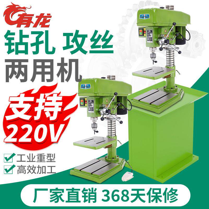 有龙台钻攻两用机一体机ZS41164120钻床攻丝机多功能正反转钻孔机