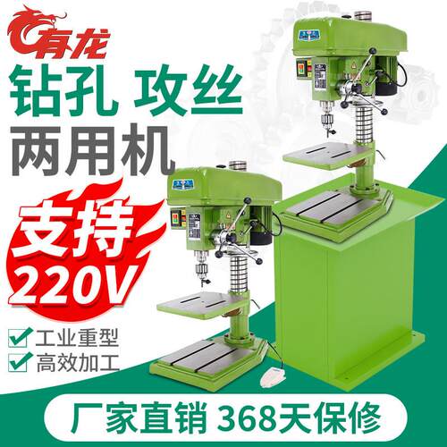 有龙台钻攻两用机一体机ZS41164120钻床攻丝机多功能正反转钻孔机