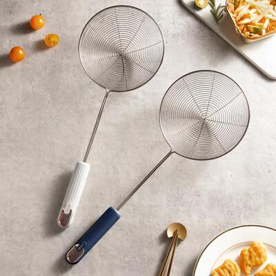 Large Stainless Steel Slotted Spoon for Kitchen, Perfect for