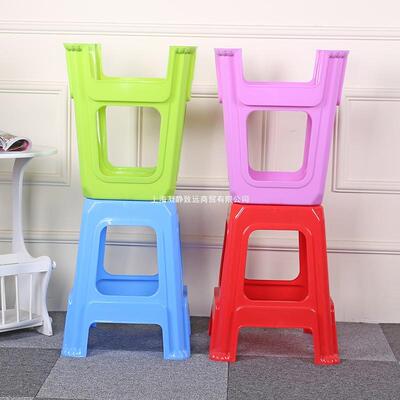 塑料凳子餐家用加厚高凳板凳用CGV椅子耐熟胶简约成人方凳
