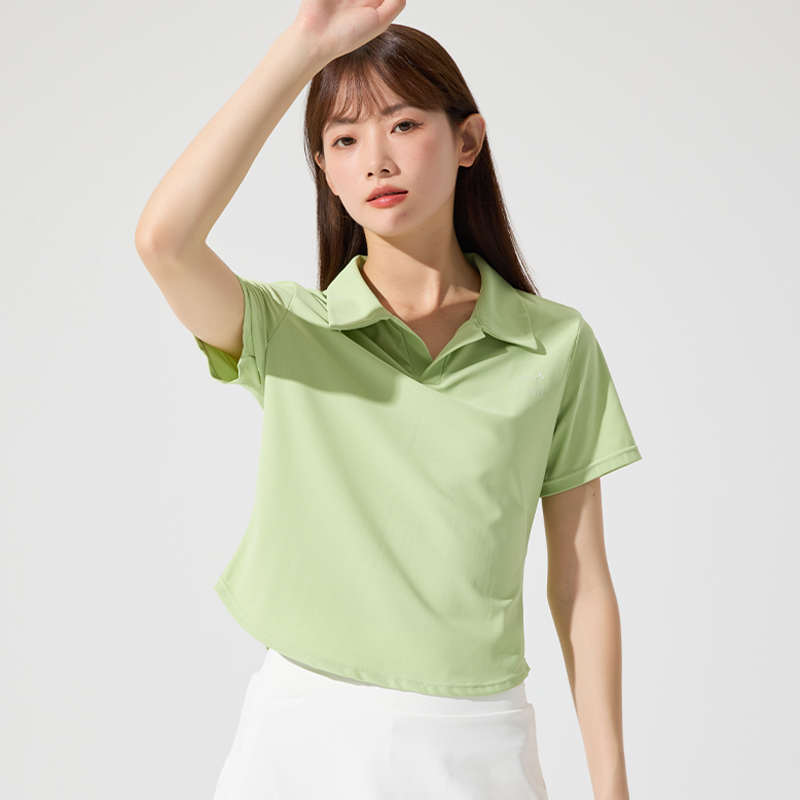 网球服女套装速干短袖polo衫防走光运动短裙跑步健身翻领羽毛球服
