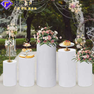 饰防尘罩 铁艺甜品桌布婚庆道具甜品台桌套圆柱形摆件盖布派对装