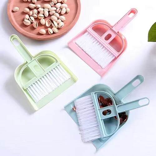 Mini Broom and Dustpan Set for Desk, Children, and Pet Clean