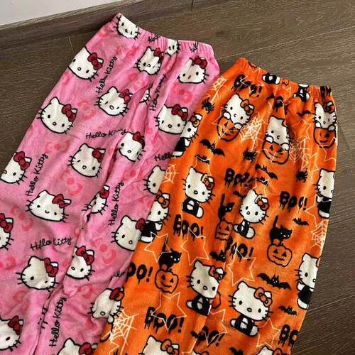 Anime Sanrio Kitty Y2k Sanrio Pajamas Pants Women Pjs Ha