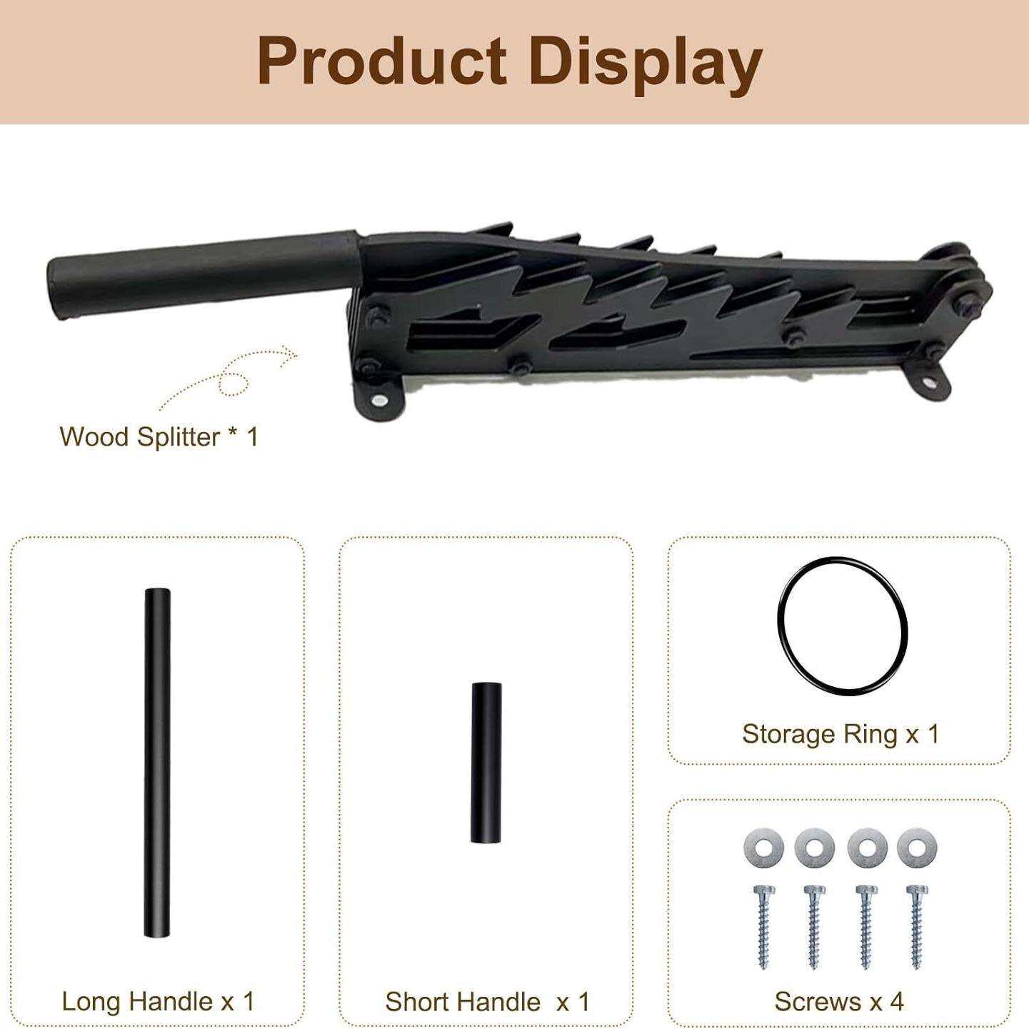 新品亚马逊热销壁挂式劈柴器wall mounted log splitter木分离机