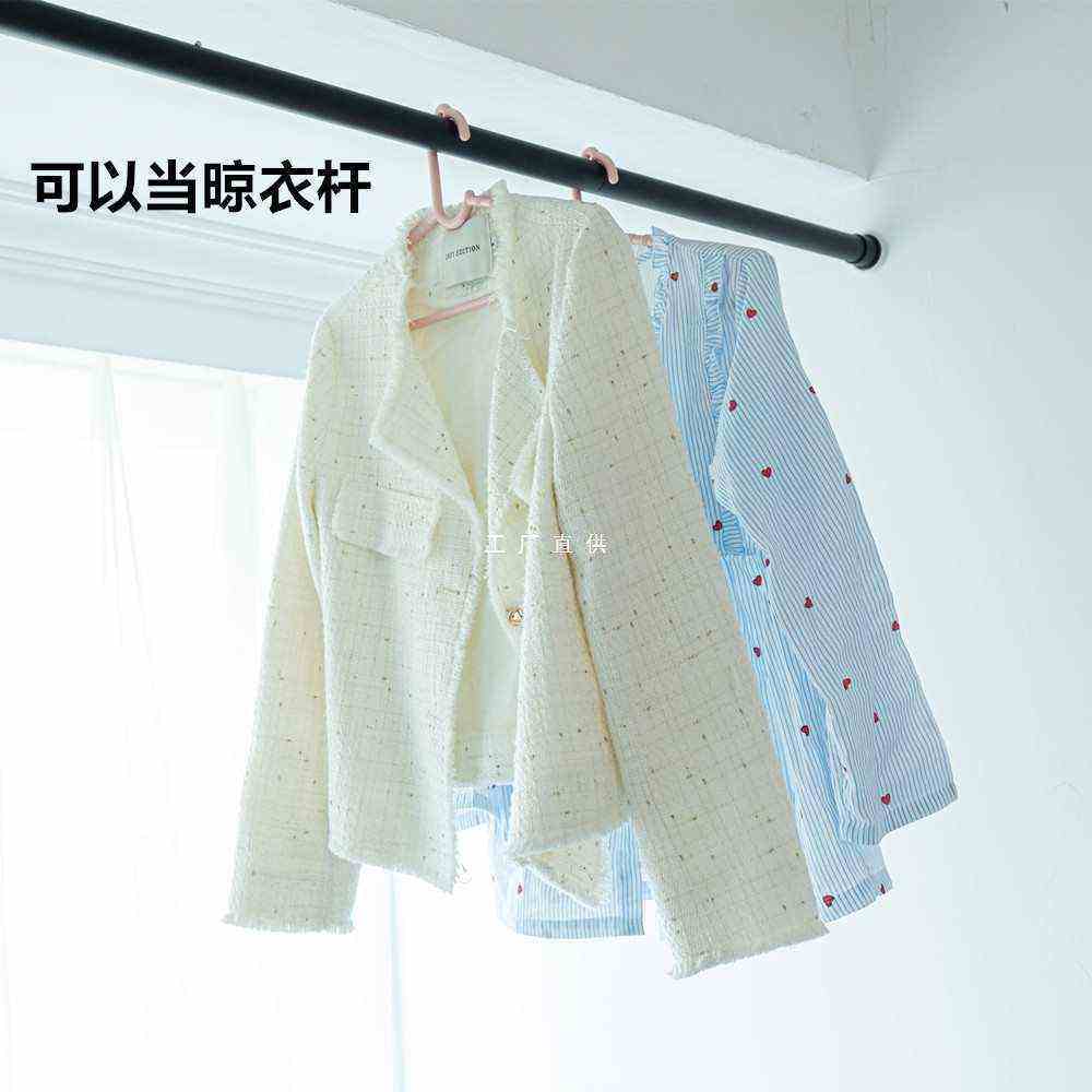 白色黑色超长烤漆伸缩杆免安装浴帘杆窗帘杆撑杆免打孔门帘3米4米,家装主材,晾杆,淘宝优惠券,粉丝福利购,淘宝优惠卷