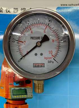 HFDY牌耐震压力表/油压表/抗震表/防震表YN100 带KG MPA PSI 单位