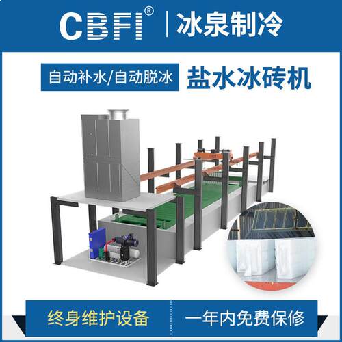广州冰泉大型工业冰砖机全自动块冰机隧道降温非标定制制冰机