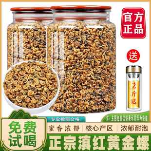 【送杯子特级嫩芽2斤滇红黄金螺】2025新茶云南正宗古树红茶1000g