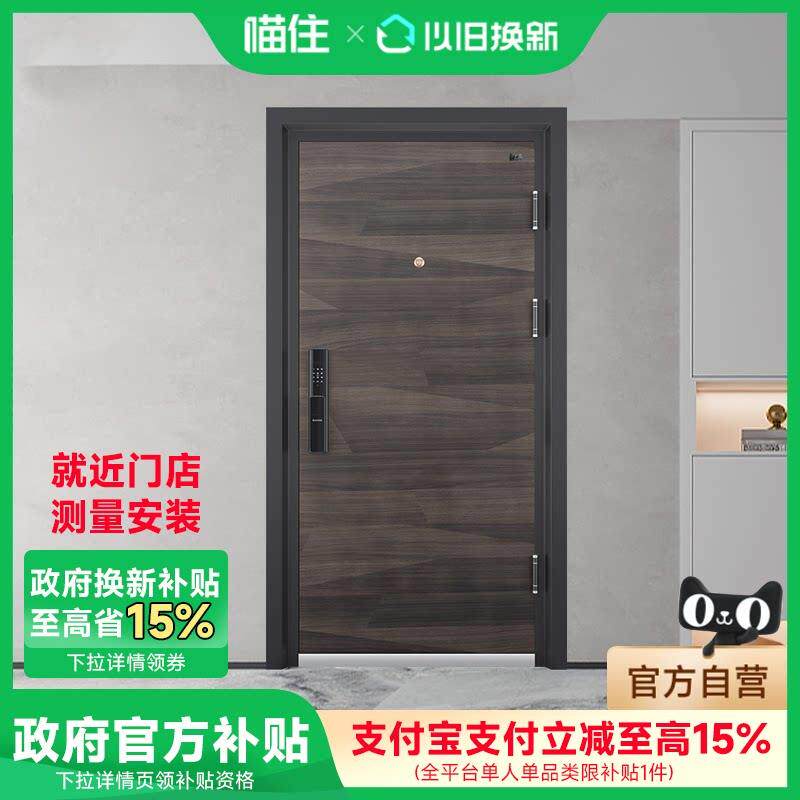 盼盼防盗门DS11甲级防盗门家用子母门别墅大门指纹锁进户门安全门