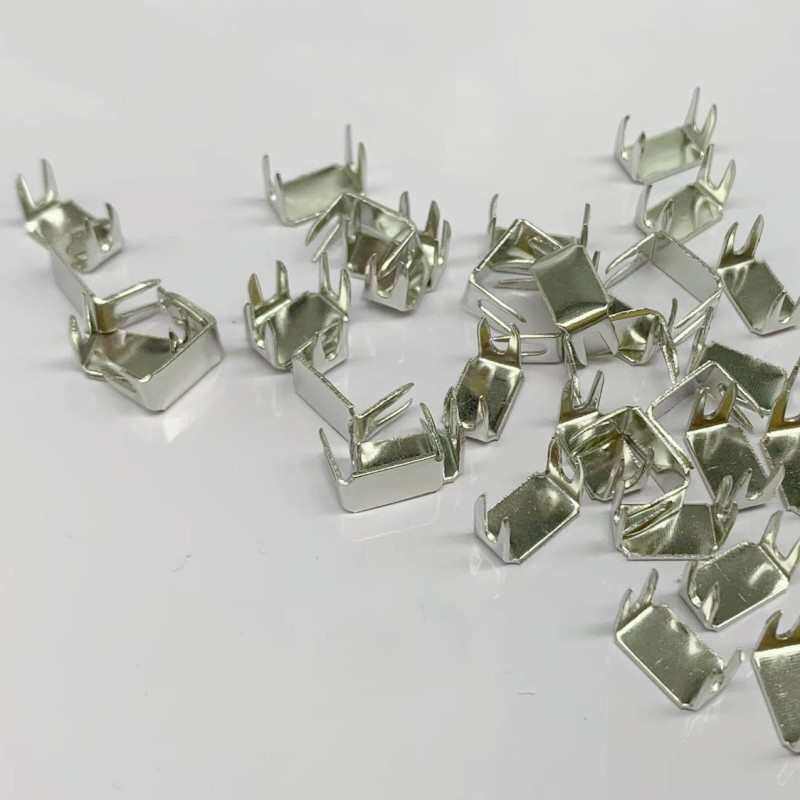 拉链配件5#金属后码拉链尾扣手工四角码闭尾拉链专用卡扣防脱现货