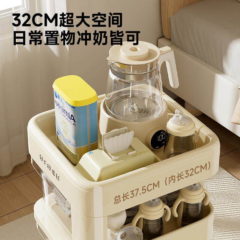 小推客车零收食DD2562物架家用婴儿物品纳架卧置室厅落地多层移动