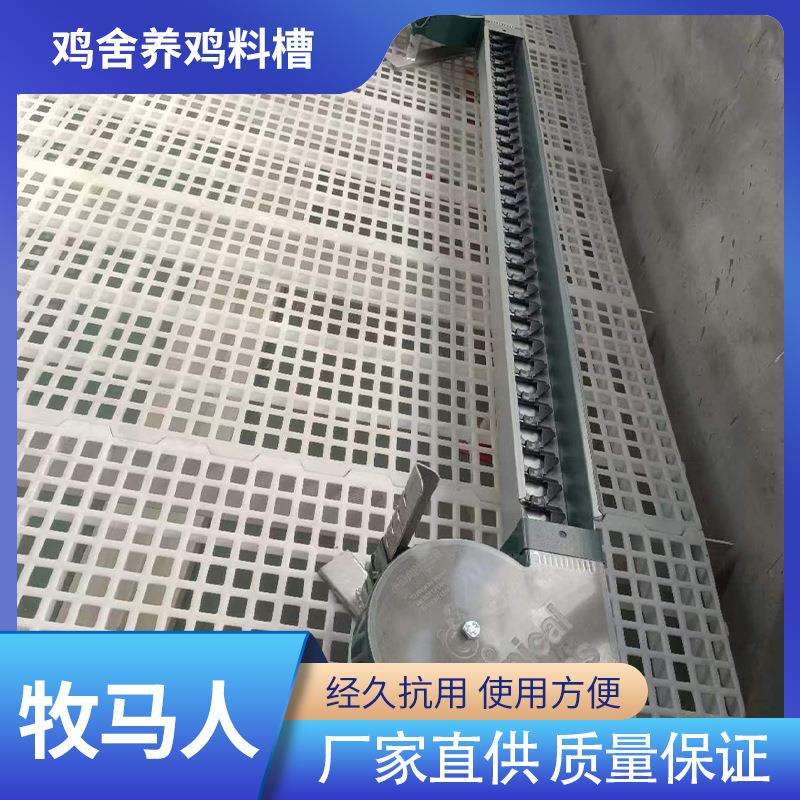 鸡食槽耐用养殖设备养鸡料槽自动喂料系统养鸡料线 饲鸡料槽