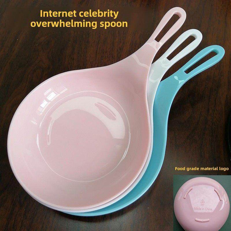 网红吃播手柄盘韩式博奇直播干米线方便面盘儿童吃面火锅防滴,餐饮具,叉/勺/筷套装,淘宝优惠券,粉丝福利购,淘宝优惠卷