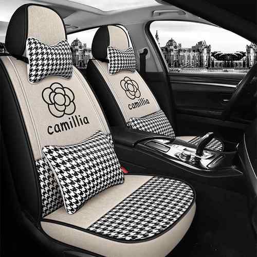 0一25汽捷达vs25座套22四季pro专用汽车坐垫TSM全包椅款套亚麻10