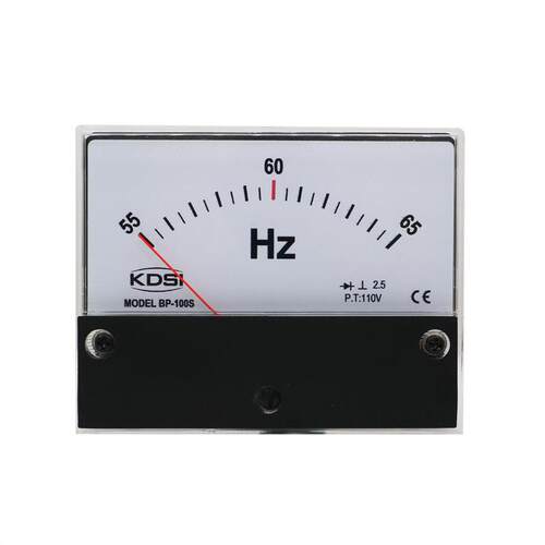 KDSI指针式频率表BP-100S 55-65Hz 110V 机械电工仪表 圆形开孔