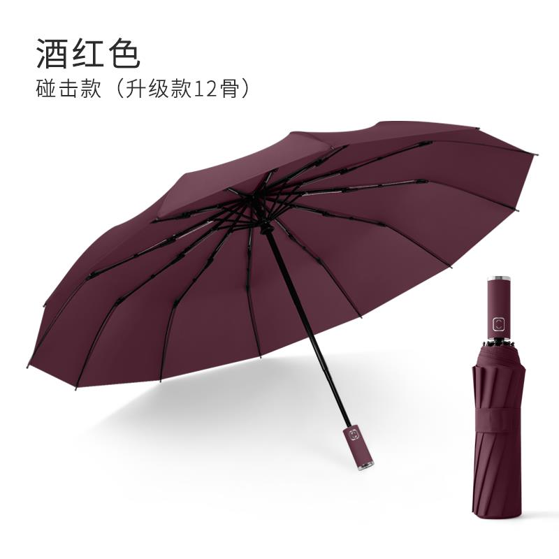 新款双人阳全自动用雨大号折叠抗风遮阳防晒抗UV男女晴雨伞两遮伞图片