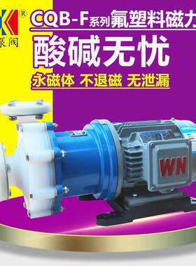CQB65-50-160F氟塑料泵酸溶液提升泵耐高温磁力驱动泵安徽