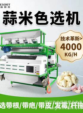 中瑞微视智能AI蒜米色选机多功能大蒜瓣蒜头食品级分选筛选设备