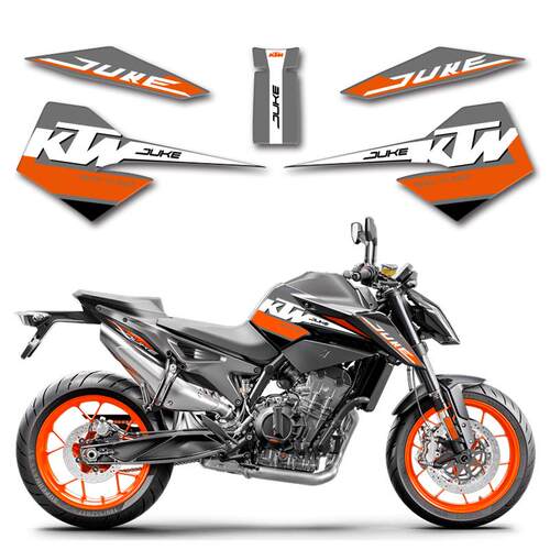 适用KTM790改装配件duke790油箱贴鱼骨贴贴花贴纸装饰拉花版画