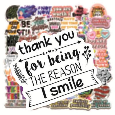 50pcs Inspirational Quote Stickers Vision Board Motivational