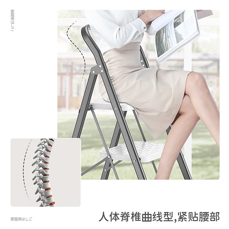 梯子家用折叠伸缩人字梯室内多功能爬梯加厚楼梯三四步小王金