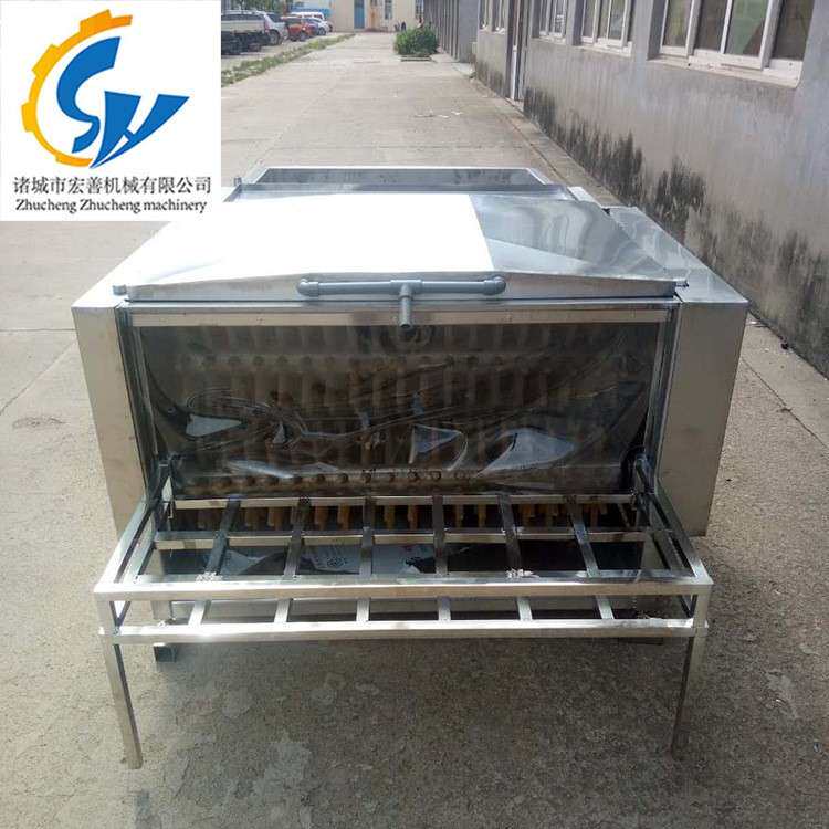 供应七轴鸡脱毛机全自动鸡脱毛机卧七辊拔毛机小型鸡打毛机设备