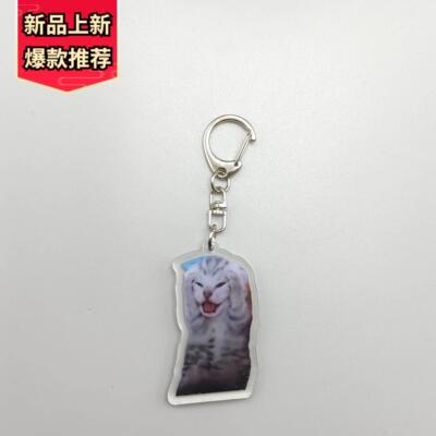 24Rambling Goat Huh Cat Meme Keychain Confused Cat Memes Cat