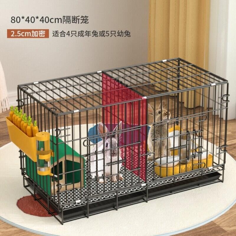 兔笼养殖场专用别墅铁丝笼鹌鹑不锈钢加高兔子笼子篮子鸽子猫窝可