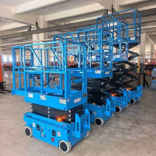 普尔夫移动剪叉式小型高空作业车全自行升降机电动液压升降平台