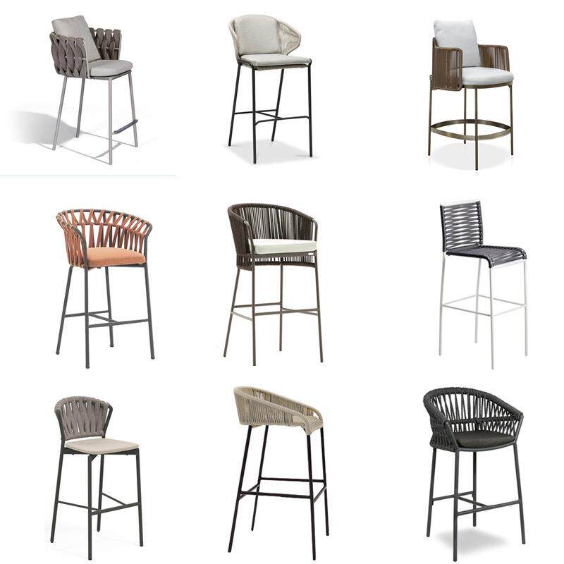 户外休闲吧台椅庭院售楼部阳台餐厅酒吧椅高脚椅设计师家具室外