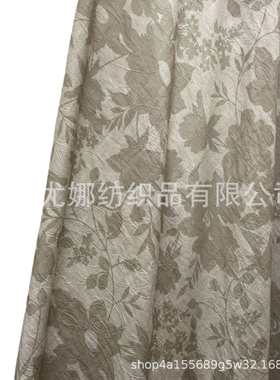 G-1516#玫瑰提花印花面料-新中式-春夏面料-植物纤维-吸湿透气薄