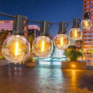 饰灯串7.5M 英规 25灯 欧规 G40LED灯串 美规 电商热销户外装