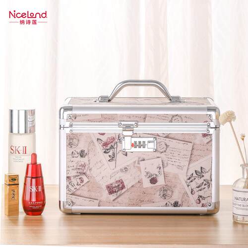 NiceLand化妆箱大容量水乳护肤品化妆品收纳盒手提可携式家用工具