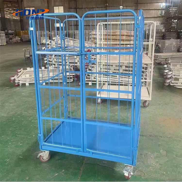 带围栏可折叠物流台车仓库搬运分拣车仓储物料周转车