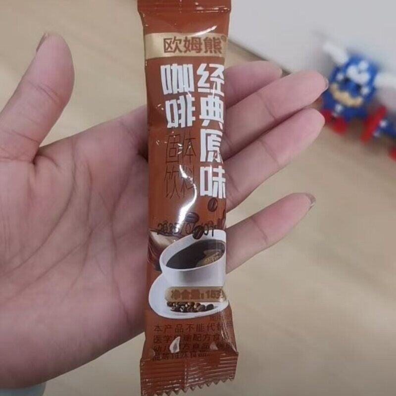 欧姆熊三合一速溶咖啡卡布奇诺风味经典原味香浓醇厚可携式包装